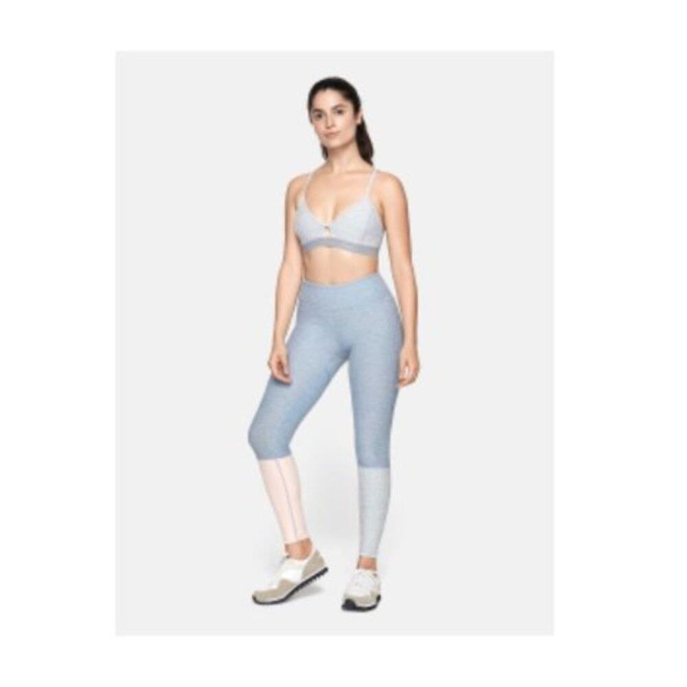 Outdoor Voices Dipped Colorblock Warmup Leggings Grey Peach
